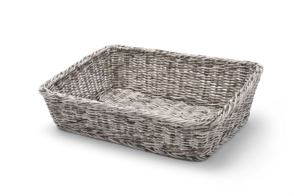 Hendi Brotkorb, abgeschrägt, LxBxH: 400x300x120 mm, Grau, 426661
