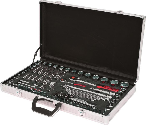 KS Tools 1/4"+1/2" CHROMEplus Steckschlüssel-Satz, 102-teilig, 918.0702