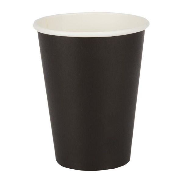Fiesta Coffee To Go Becher 340ml schwarz x1000, VE: 1000 Stück, GF042