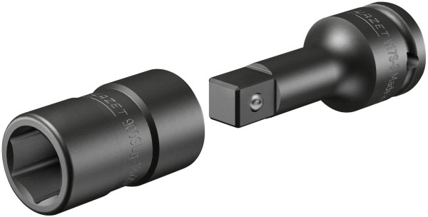 Hazet Steckschlüsseleinsatz FORD Radverschraubung, Vierkant hohl 12,5 mm (1/2 Zoll), Außen-Sechskant-Tractionsprofil, 18 x 20 mm, 900SLG-18X20/2