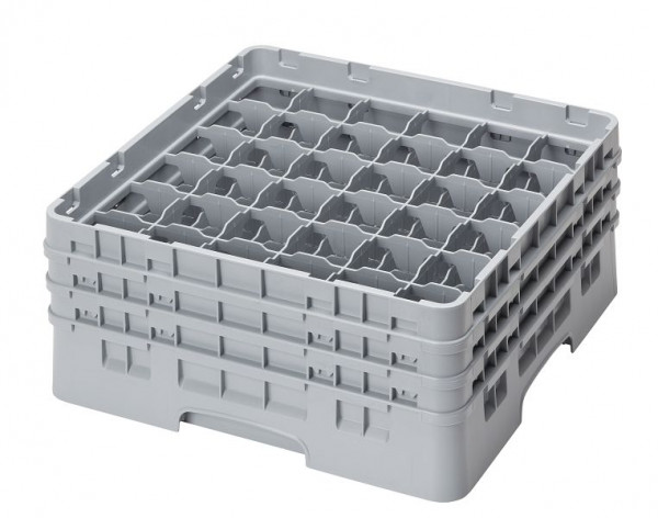Cambro Spülkorb mit 36 Fächer Camrack® 17,4 cm Soft Grau, 36S638151