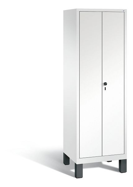 C+P Spind Evolo, 2 Abteile, H1850xB610xT500 mm, Weiß/MDF Weiß, 48012-20B S10053