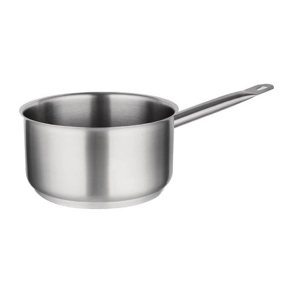 Vogue Edelstahl Stieltopf 5 Liter, 24 cm, langlebige, robuste Konstruktion, M945