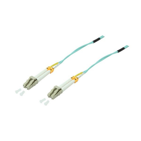 S-Conn Duplex Patchkabel LC/LC 50/125µ,OM3, aqua, 20,0 m, 77940-20/3