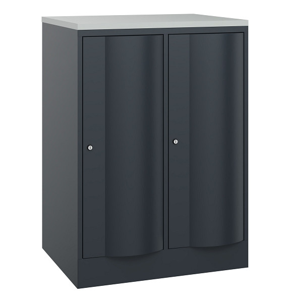 C+P XL-Garderobenschrank Resisto, H1077xB772xT640mm, 7016/7016, 8271-273 S10101