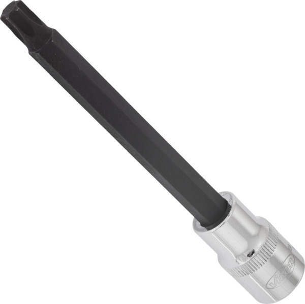 VIGOR TORX Schraubendreher-Einsatz, Vierkant hohl 12,5 mm (1/2 Zoll), Innen TORX Profil, T50, Länge: 140 mm, für Handbetätigung, VE: 5 Stück, V2175
