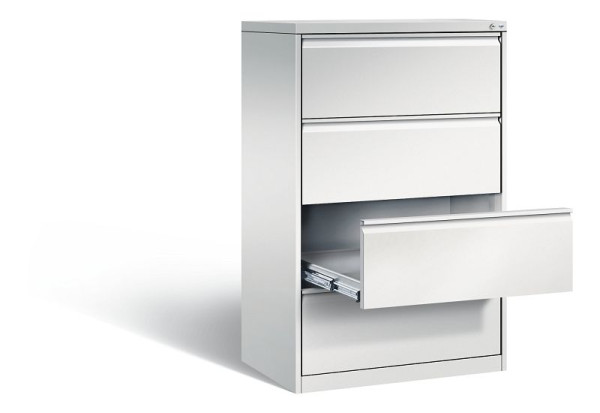 C+P Karteischrank Acurado, H1357xB787xT590mm, Farbe: Lichtgrau, Griffleiste, 12934-322 S10000