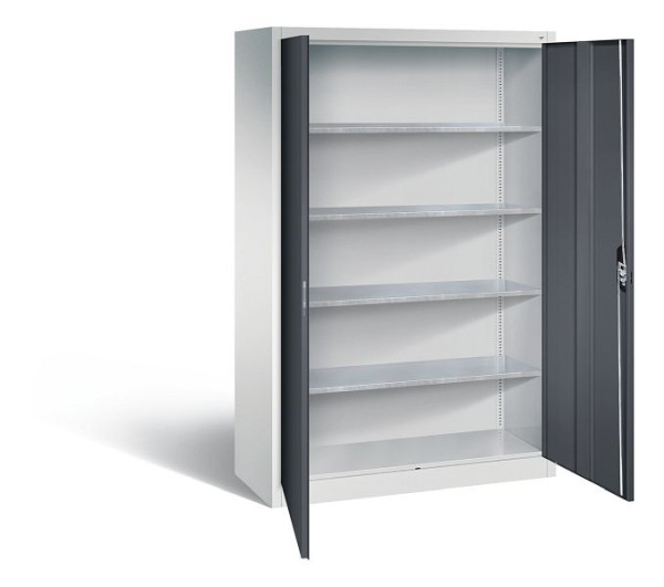 C+P Werkzeugschrank Acurado, H1950xB1200xT500mm, Farbe: Lichtgrau / Schwarzgrau, Muldengriff, 8931-00 S10807