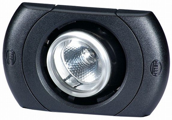 HELLA Innenraumleuchte, SpotLED VESTA5, LED, 12/24V, 2.5W, LED, Einbau/Federbefestigung/geschraubt, glasklar, Innenraum, verstellbar, 2JA 343 700-251