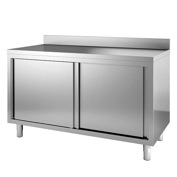 Vaiotec TOPLINE Arbeitsschrank 600 / 2 Schiebetüren und Aufkantung L: 1200 mm, 10378