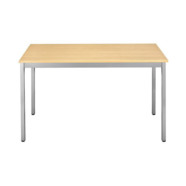 Bisley Mehrzwecktisch, Breite 1600 mm, Tiefe 800 mm, 25mm Tischstärke, 300 aluminium x BC buche, MTC251608BC300