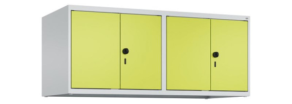 C+P Schrankaufsatz Classic PLUS, C Aufsatzschrank Classic PLUS, 4 Abteile, 500x1200x500mm, 7035/0024, Drehriegel, 080092-40 S10010