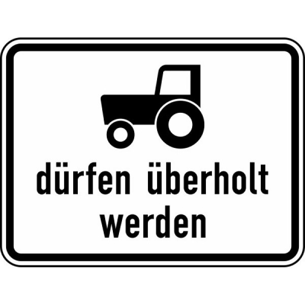 Stein HGS Kraftfahrzeuge und Züge bis 25 km/h dürfen überholt werden Nr. 1049-11, 420 x 315 mm, Alform, RA2, 1049-11-122