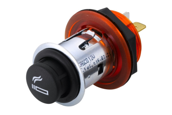 HELLA Zigarettenanzünder, 12V, Einbau, Stecker: Flachstecker, rot, 8EZ 008 021-041