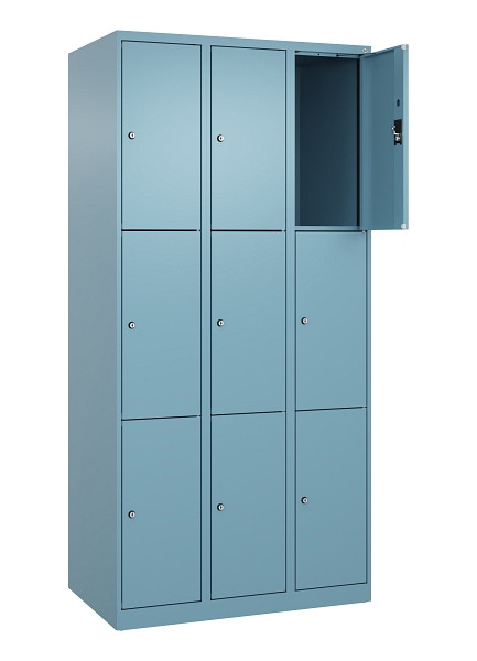 C+P Schließfachschrank Evolo PLUS, 9 Fächer, 1850x900x500mm, 0010/0010, 049000-303 S10021