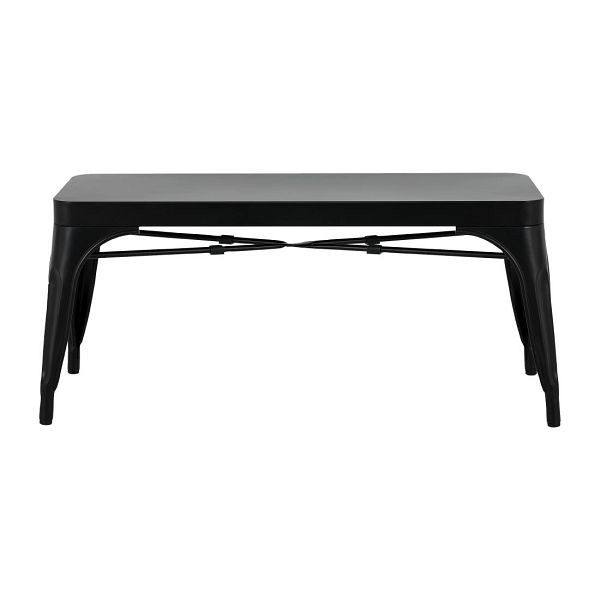 Bolero Bistro Metallbänke Schwarz 1000mm (2 Stück), JA328