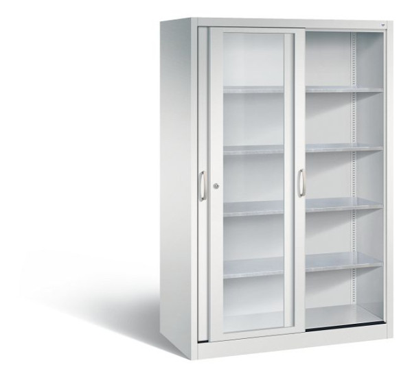 C+P Schiebetürenschrank Acurado, H1950xB1200xT600mm, Farbe: Lichtgrau, Bügelgriff, 2069-055 S10023