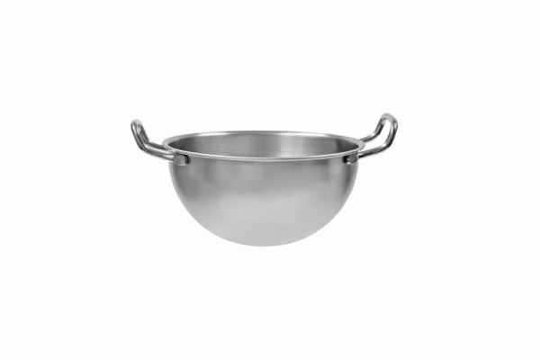 Schneider Handschlagkessel 18/10, mit 2 Griffen, Ø 220 mm, Höhe 120 mm, Volumen 2,7 l, 199400