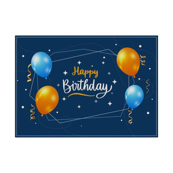 Showdown Displays Tischsets Geburtstag Blau, 450 x 1,5 x 320 mm, PLM6GI37