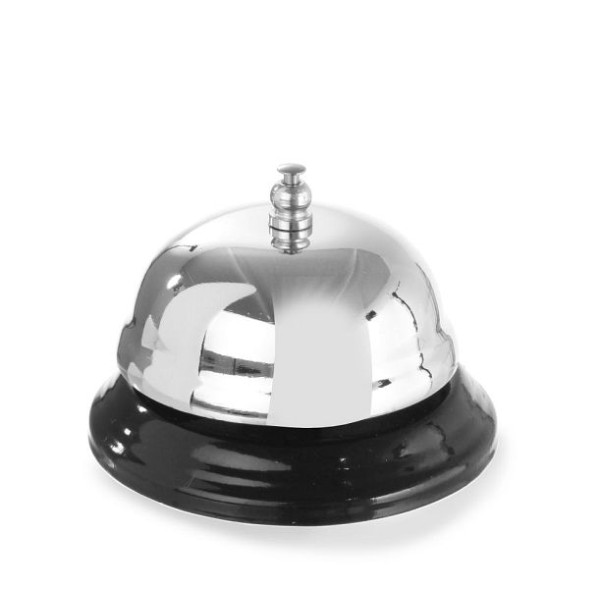 Hendi Rezeptionsklingel, Metallfuß, verchromt, 595008