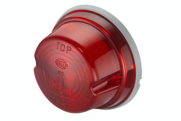 HELLA Schlussleuchte, Halogen, 24/12V, Anbau, Lichtscheibenfarbe: rot, Stecker: Flachstecker, oben/rechts/hinten/links, 2SA 001 259-751