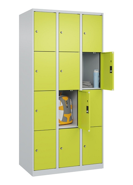 C+P Schließfachschrank Evolo PLUS, 12 Fächer, 1850x900x500mm, 7035/0024, 049000-304 S10015