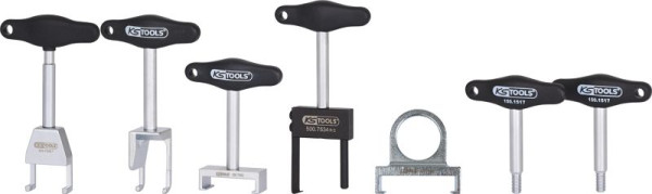 KS Tools T-Griff-Zündspulen-Abzieher-Satz für VAG und Opel Motoren, 7-teilig, 500.7570