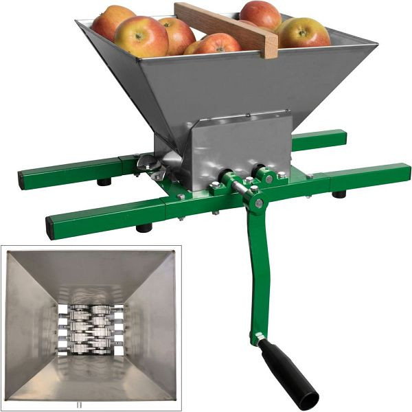 Güde Obstmühle OM 7, rostfreier Einfülltrichter mit 7 Liter Fassungsvermögen, 30009, 4015671300096