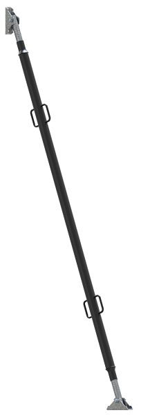 Schake Richtstrebe R32, Verstellbereich: 1,80 - 3,20 m, mit zwei verzinkten Gewindespindeln, Links- und Rechtsgewinde, mit Endgelenken, 117911R-EG