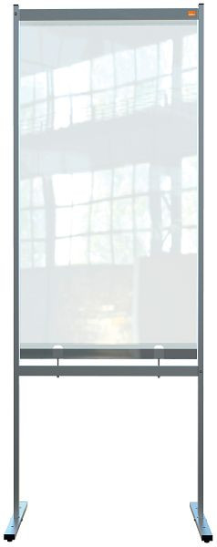Nobo Premium Plus Stellwand aus durchsichtiger Folie, 780x2060mm, 1915558