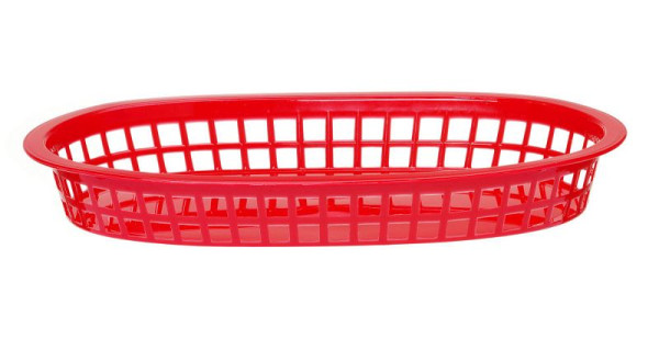 Hendi Servierkörbe im Fastfood-Stil rot 275x175x38 mm PP, VE: 6 Stück, 426319