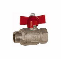 Riegler Kugelhahn mit Flügelgriff, Basisausführung, Innen-/Außengewinde, 103121