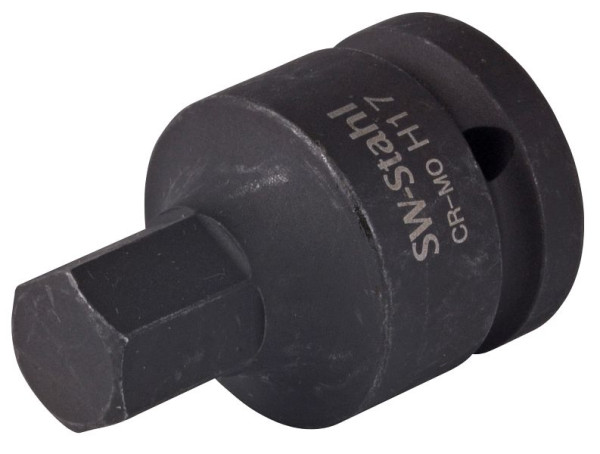 SW-Stahl IMPACT-Schraubendreheinsatz, 3/4", Innensechskant, 17 mm, speziell für Antriebswellen, 10186L-17