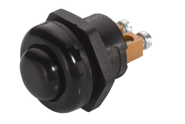 HELLA Zünd-/Startschalter, Druckbetätigung, Anschlussanzahl: 2, geschraubt, Schließer, Bohrung-Ø: 22mm, Blechdicke: 7mm, 6JF 001 571-101