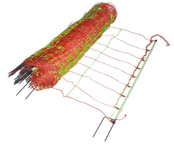 Gallagher EuroNetz Kombinetz, doppelter Erdstab, orange 90/2-14/G-50m, 075584