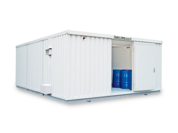 SÄBU SAFE Tank Kombination STKI 5000 ALG, isoliert, vormontiert, Kunststoffbeschichtet RAL 9002, 5.380 x 6.520 x 2.520 mm, F8850660101-F911