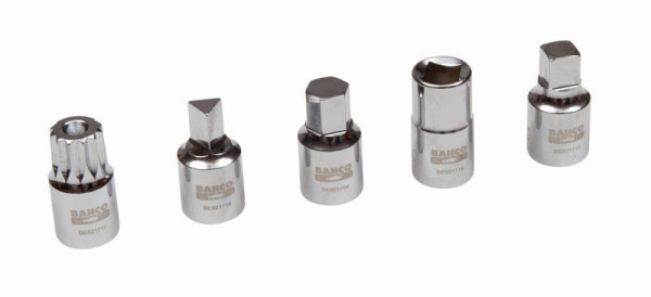 Bahco 3/8" Ölablass-Steckschlüsseleinsatz, Sechskant, 8 mm, BE621701