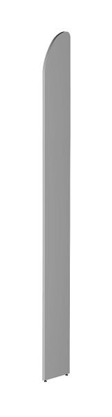 Kerkmann Abschlusswange DANTE 2600 mm lichtgrau, 50980411