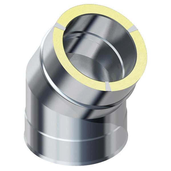 Solarbayer Außenkamin Bogen 30 Grad - 200mm, doppelwandig, 530051401