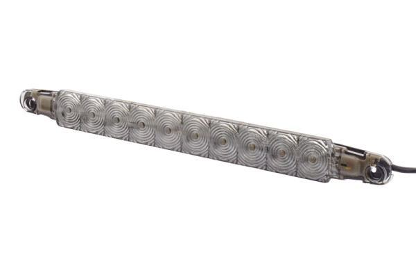 HELLA Zusatzbremsleuchte, LED, 12V, Anbau/geklebt, Lichtscheibenfarbe: rauchgrau, LED-Lichtfarbe: rot, 3000mm, offene Kabelenden, hinten, 2DA 343 106-221