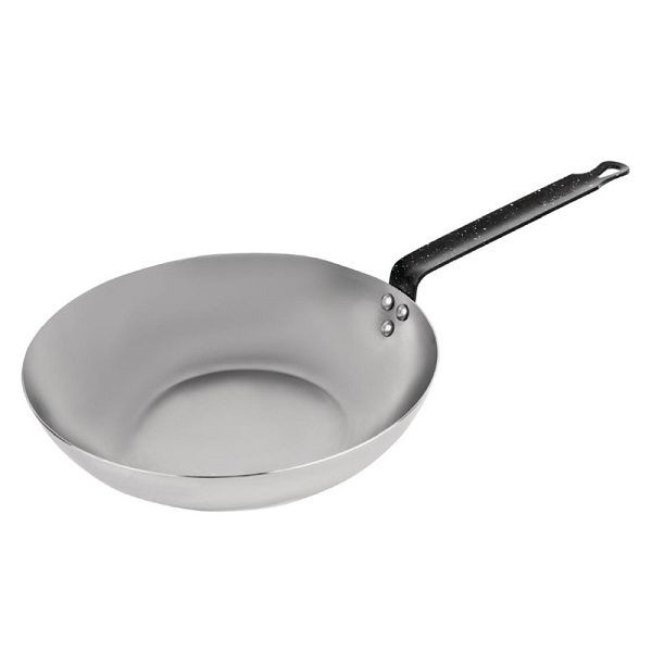 Vogue Wok C-Stahl 28 cm, für intensive Nutzung, GG722, 5050984433719
