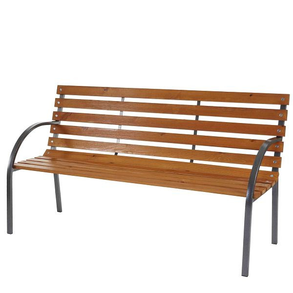 Mendler Gartenbank Leoben, Parkbank Holzbank Sitzbank, 150cm natur lackiert, 48557