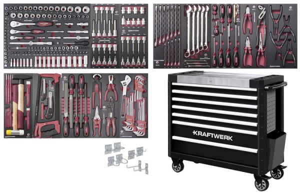 Kraftwerk Werkstattwagen P407L, EVA, 273-teilig, extra breit, 102.410.524