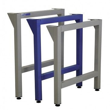 ADB Werkbankfuß 800mm, aus stabilem Vierkantrohr 50 x 50 x 2 mm, grau, RAL 7035, 42516