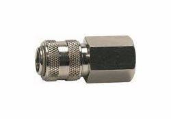 Riegler Schnellverschlusskupplung NW 5, Messing vernickelt, Innengewinde, 115631