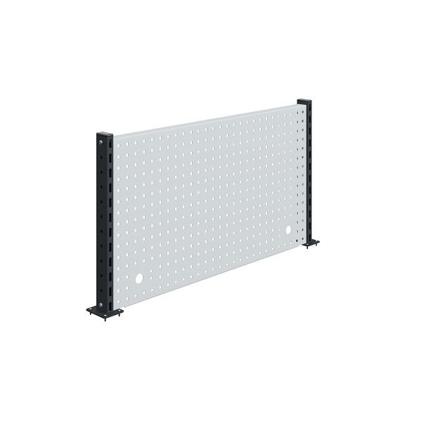 SOFAME Lochplatte mit 2 Tragsäulen B 2000 x H 585 mm, Anthrazitgrau RAL 7016, W010080119GA