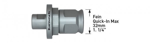 Karnasch Adapter Fein Quick-In Max 32mm, VE: 2 Stück, 201163