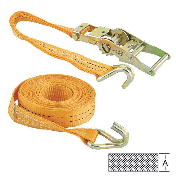 Vormann Zurrgurt Ratsche+Spitzhaken 35 mm, 2 Tonnen Belastung, 6 Meter, 008120350O