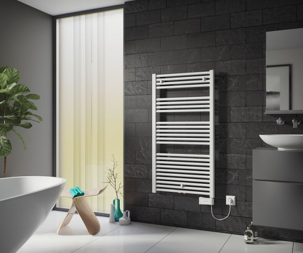 Ximax Elektrischer Handtuchwärmer Alpha 1750 mm x 500 mm 900 Watt Typ 6 Weiß RAL 9003, 11607