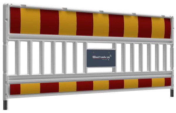 Schake Absperrschrankengitter mit Signal, Folie Typ RA1/A, rot / gelb, ohne Lampenadapter, 33620KSK-BF